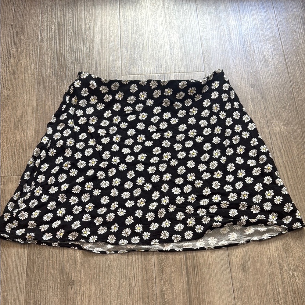 Primark Black and White A-Line Mini Skirt